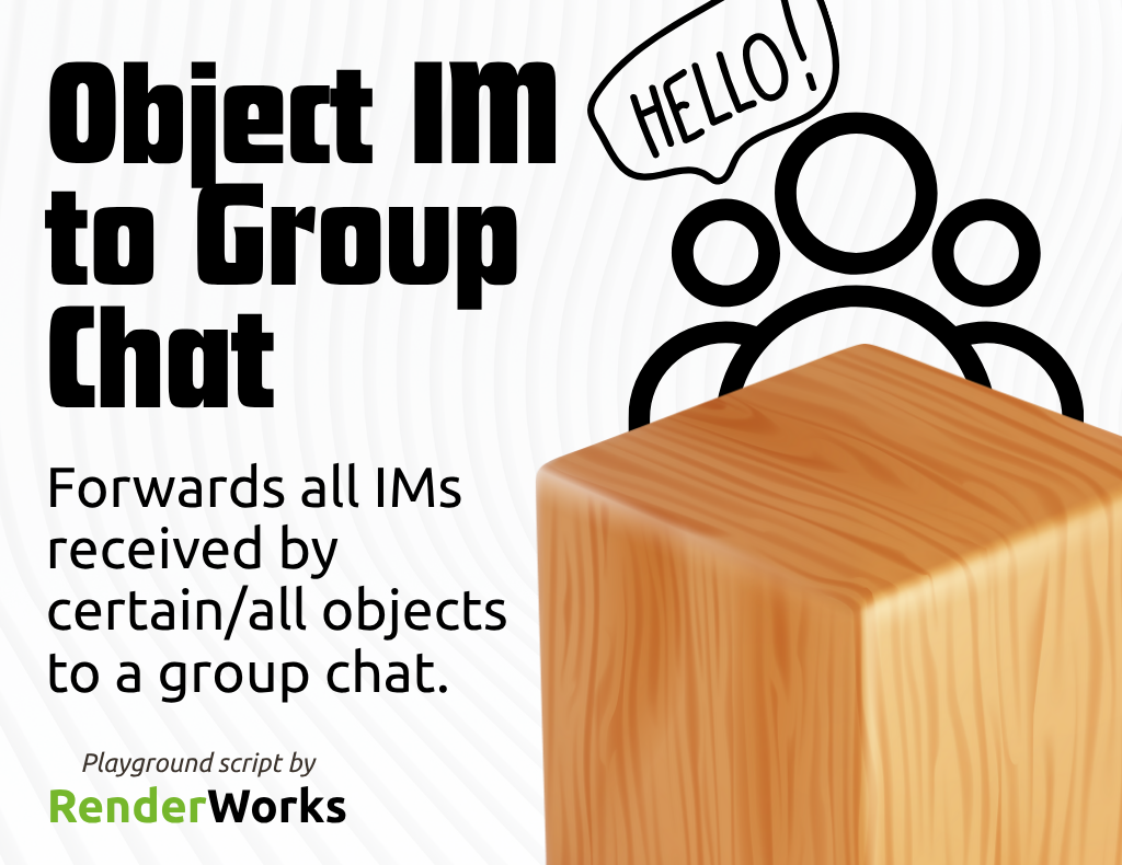 Object IM to Group Chat